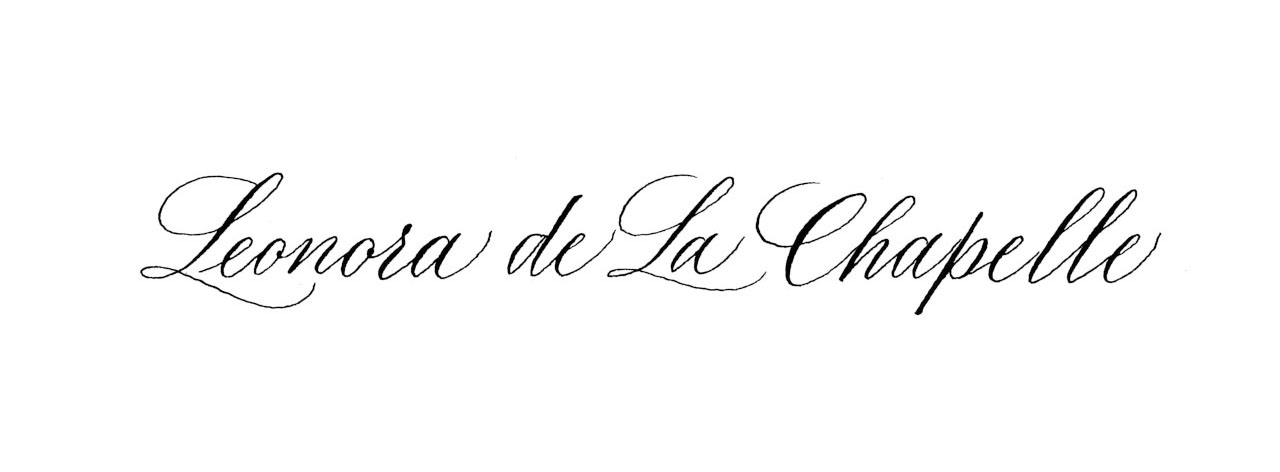 Calligraphie anglaise — écriture cursive ronde et élégante pour personnalisation de luxe