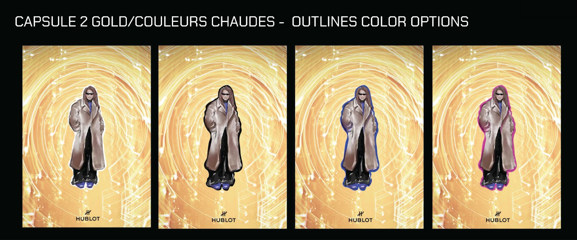 Charte graphique pour Hublot — guidelines de déploiement international par Graphiplus