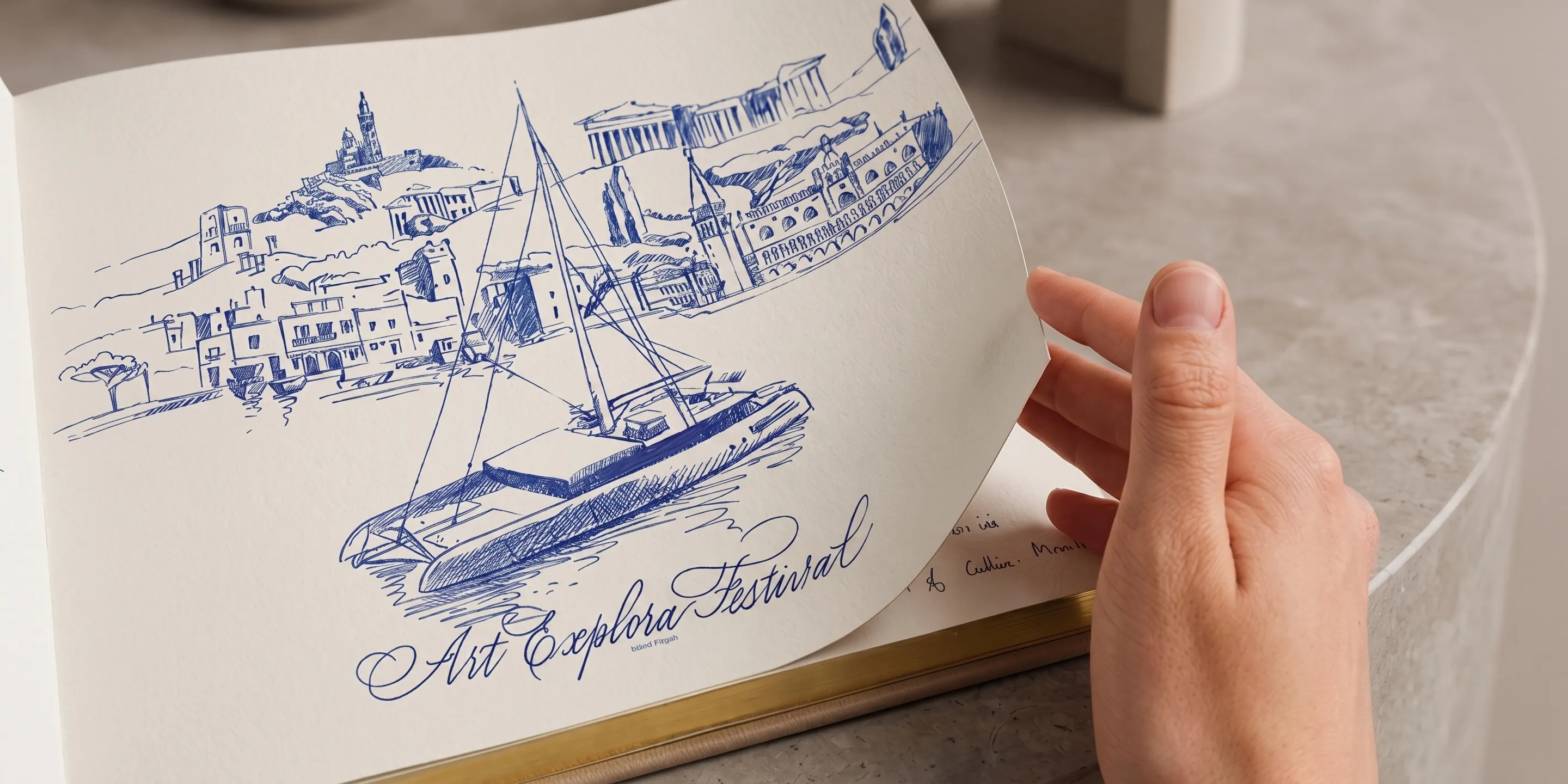 Illustrateur botanique en boutique de luxe — aquarelle florale sur mesure par Graphiplus