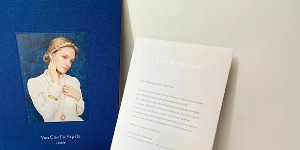 Dossier de presse luxe — création graphique haut de gamme pour maisons de mode et marques de prestige