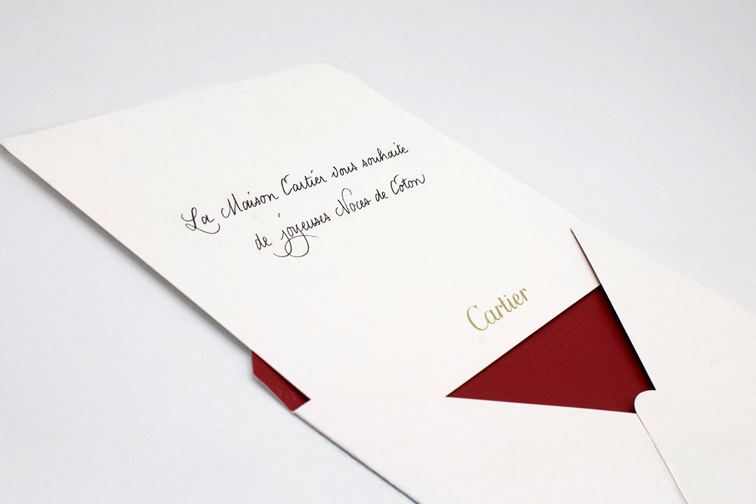 Cartes de vœux personnalisées — éditions limitées illustrées et calligraphiées pour maisons de luxe par Graphiplus